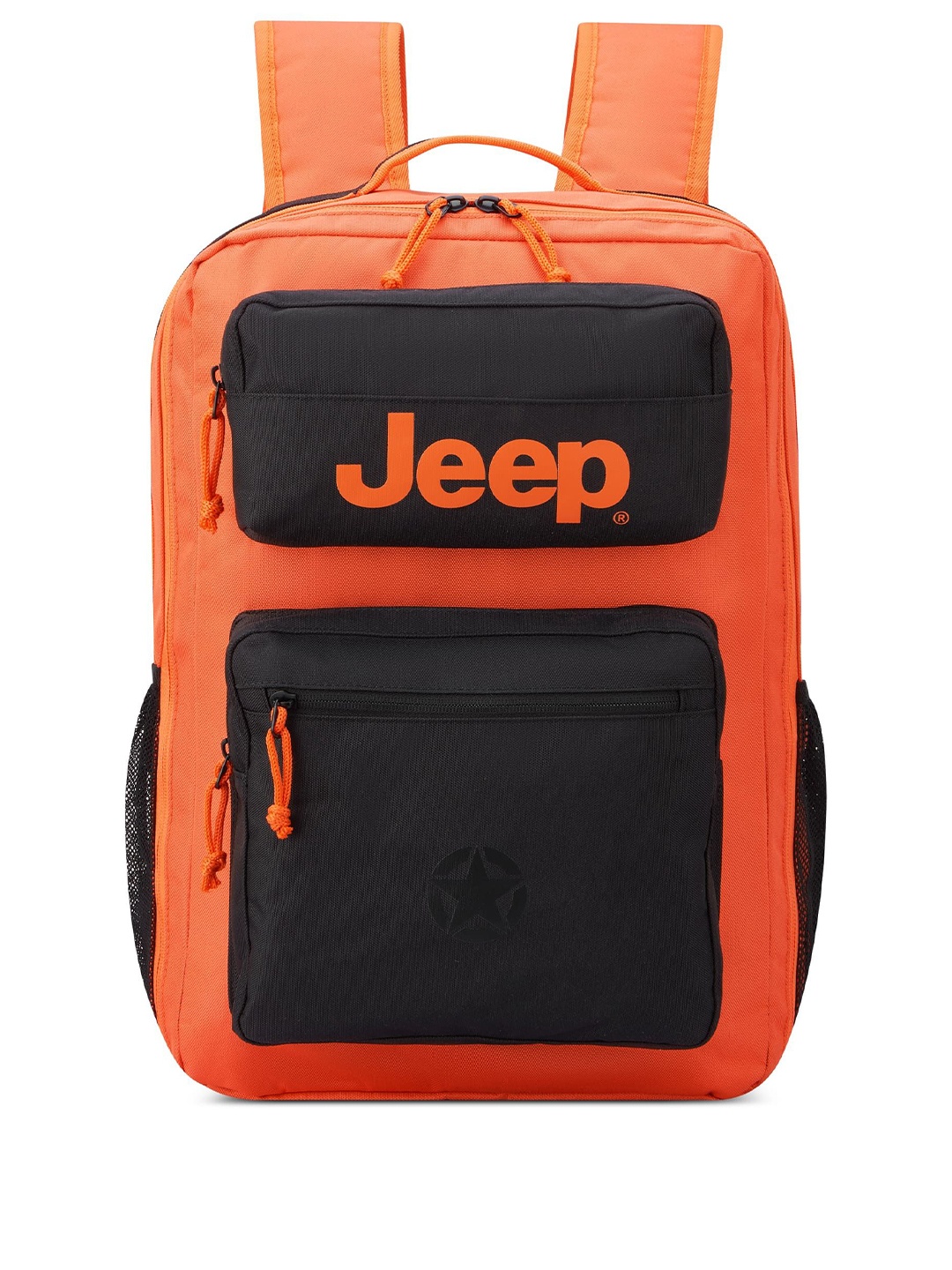 

Jeep Unisex Brand Logo Backpack, Orange