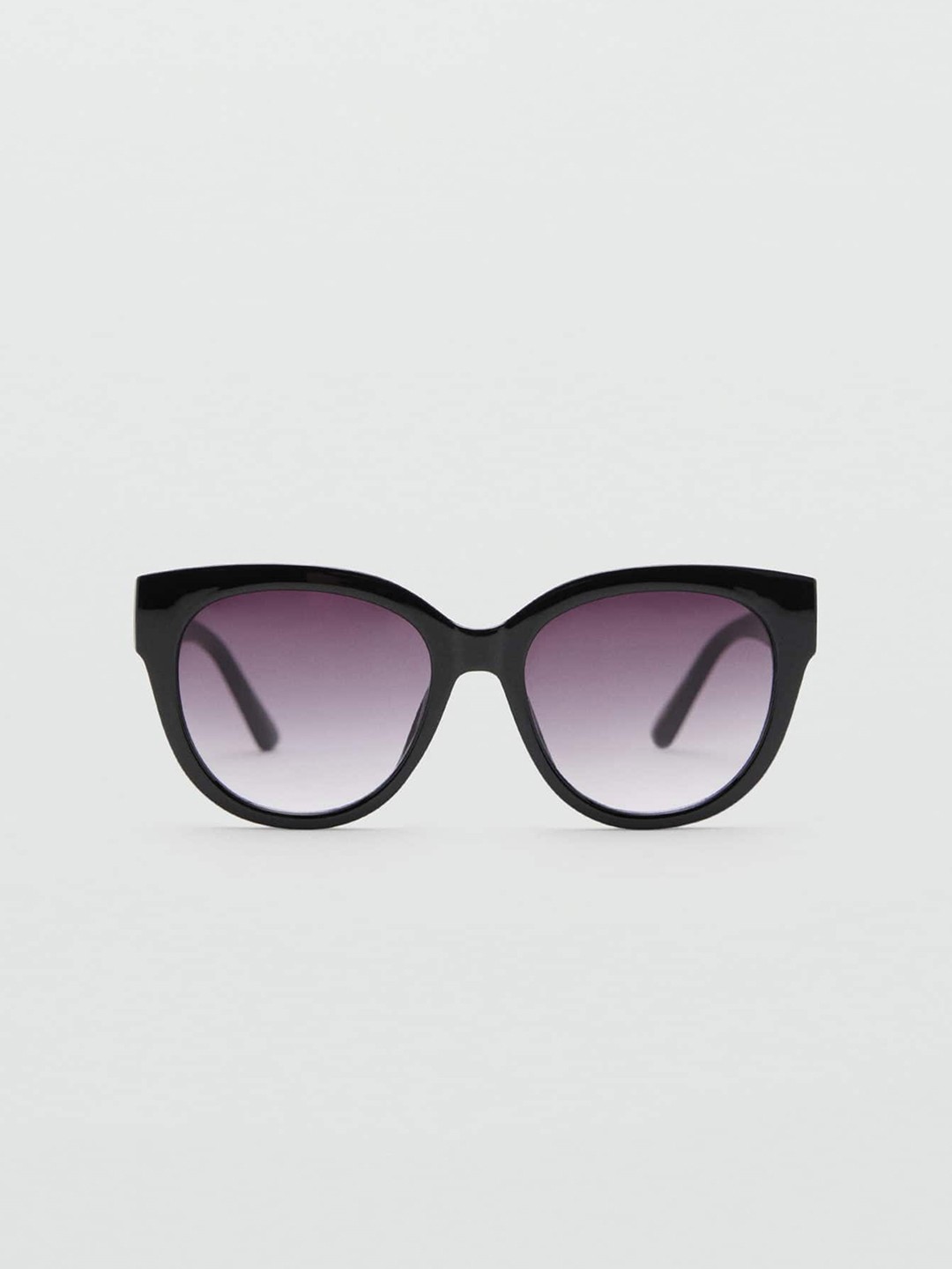 

MANGO Women Oval Sunglasses with UV Protected Lens, Black
