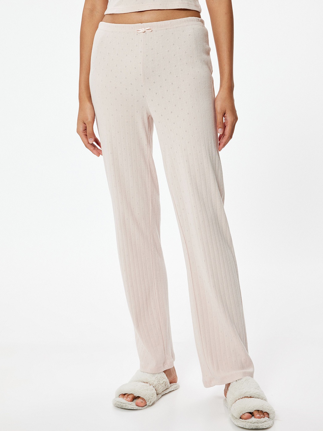 

Koton Women Pure Cotton Night suit, Off white
