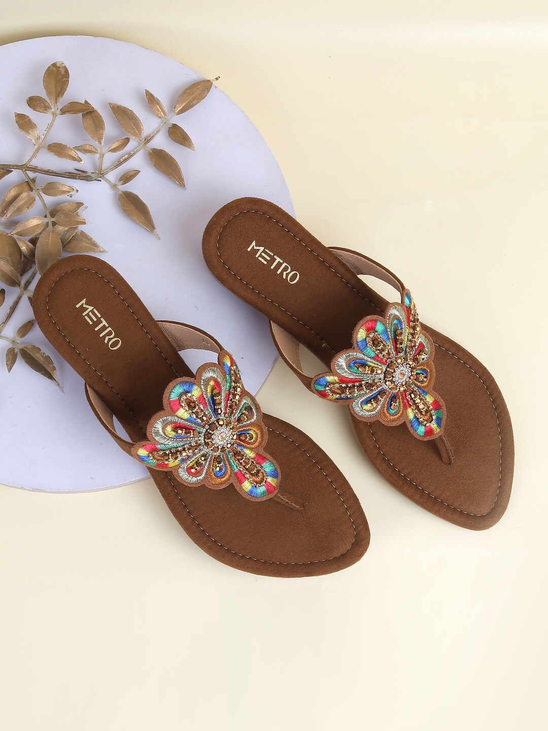 

Metro Synthetic Block Heel Sandals, Tan
