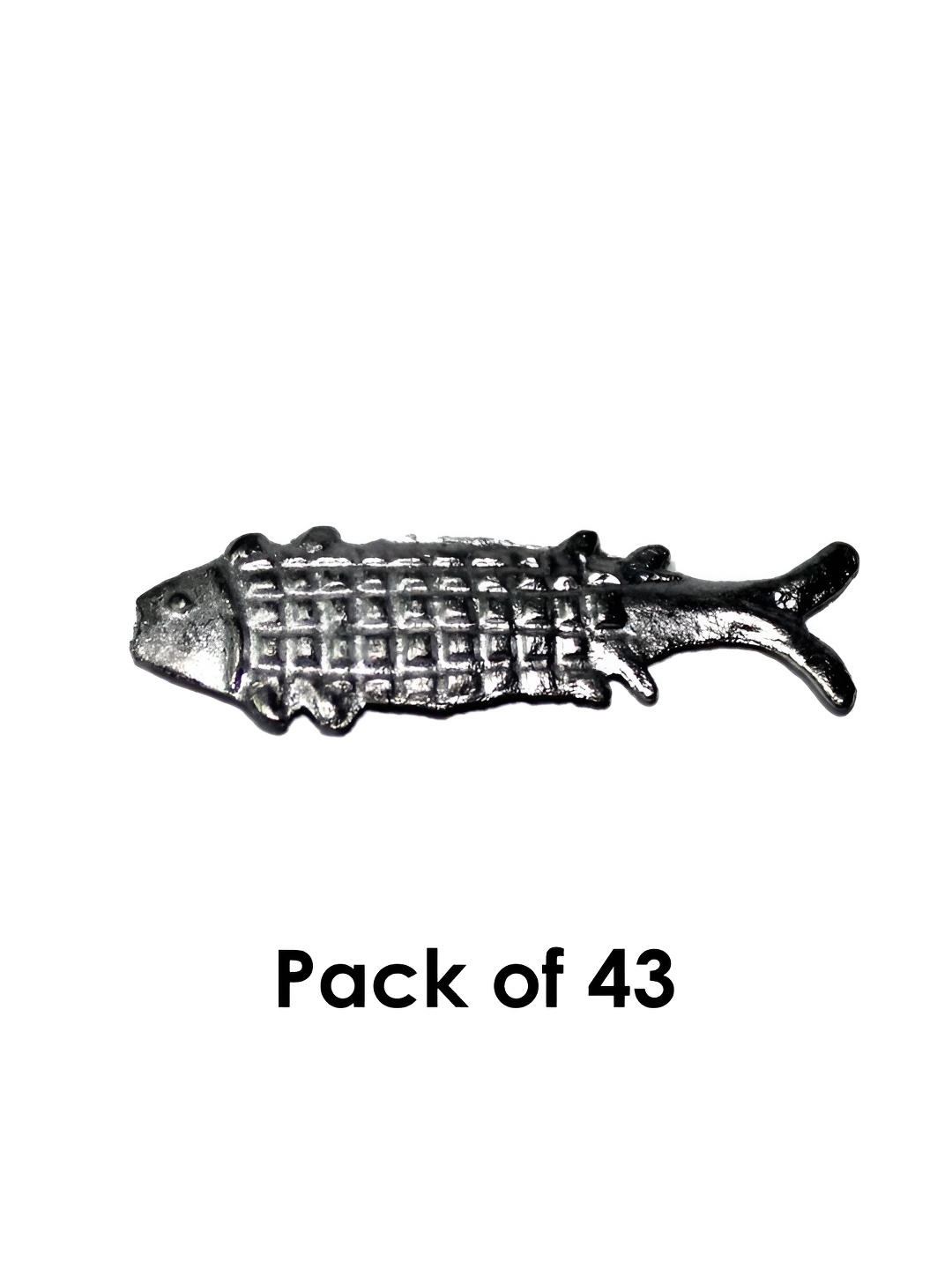 

DOKCHAN Silver-Toned 43 Pieces Metal Fishes