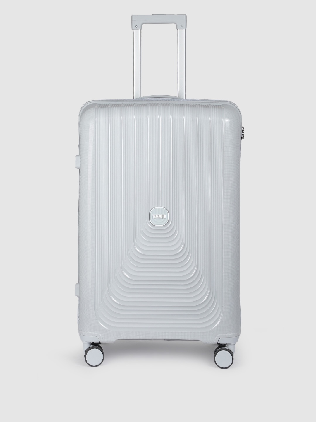 

Teakwood Leathers UBOLT Textured Hard Sided Large Size Trolley Bag 96 L, Grey