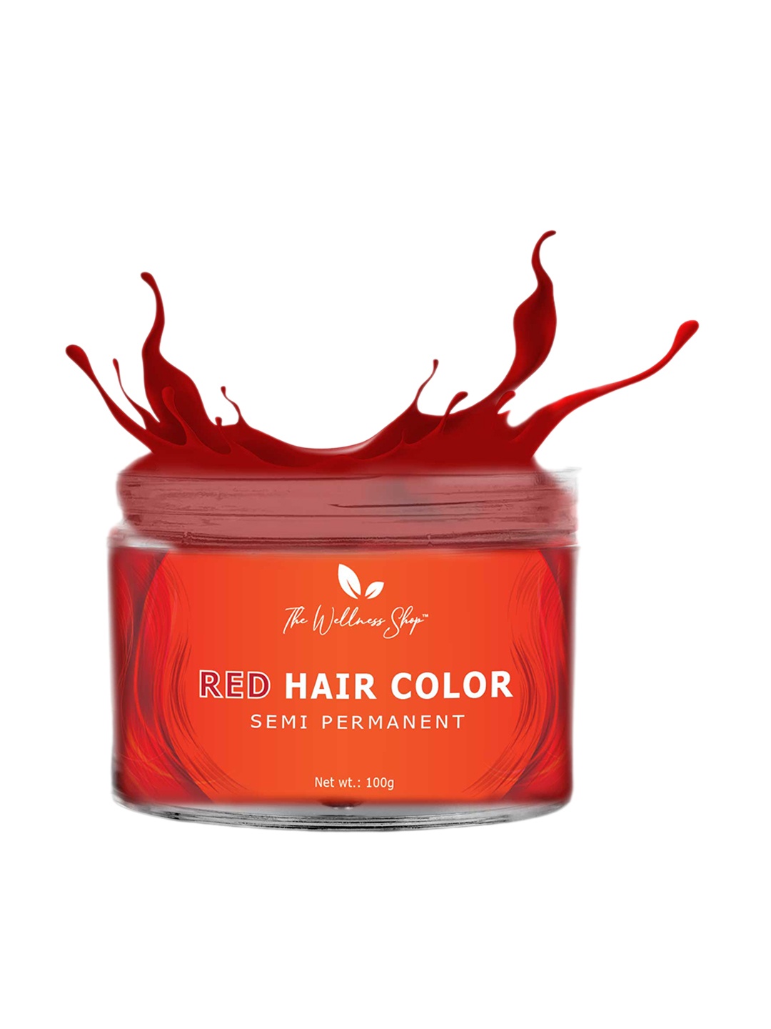 

The Wellness Shop Semi Permanent Hair Color with Herbal Extract 100g - Cherry Red