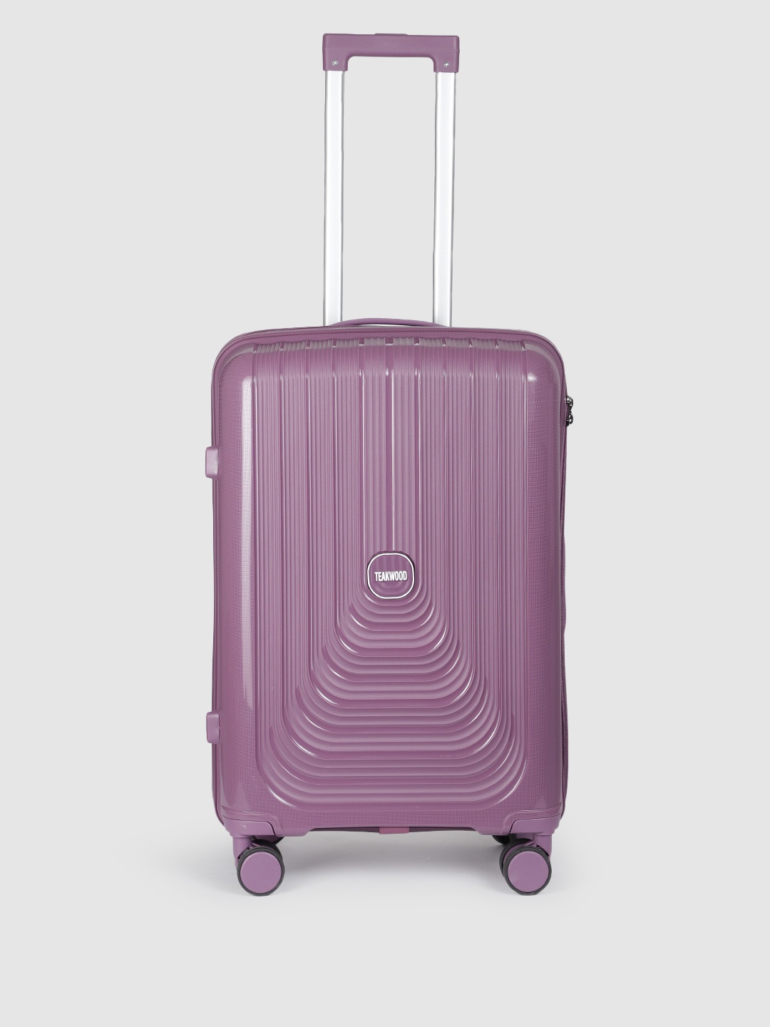 

Teakwood Leathers UBOLT Textured Hard Sided Medium Size Trolley Bag 57 L, Purple