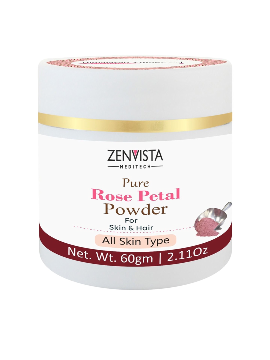 

Zenvista Rose Petals Powder For Skin-60g, White