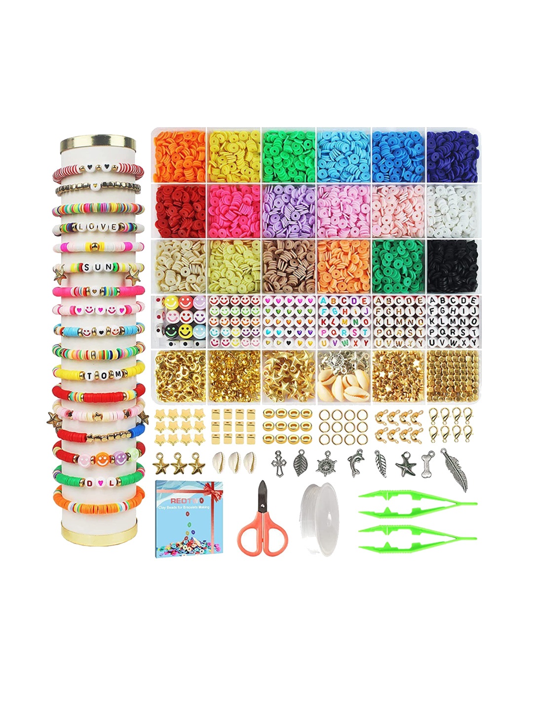 

SYGA Girls Jewellery Making Kit, Red