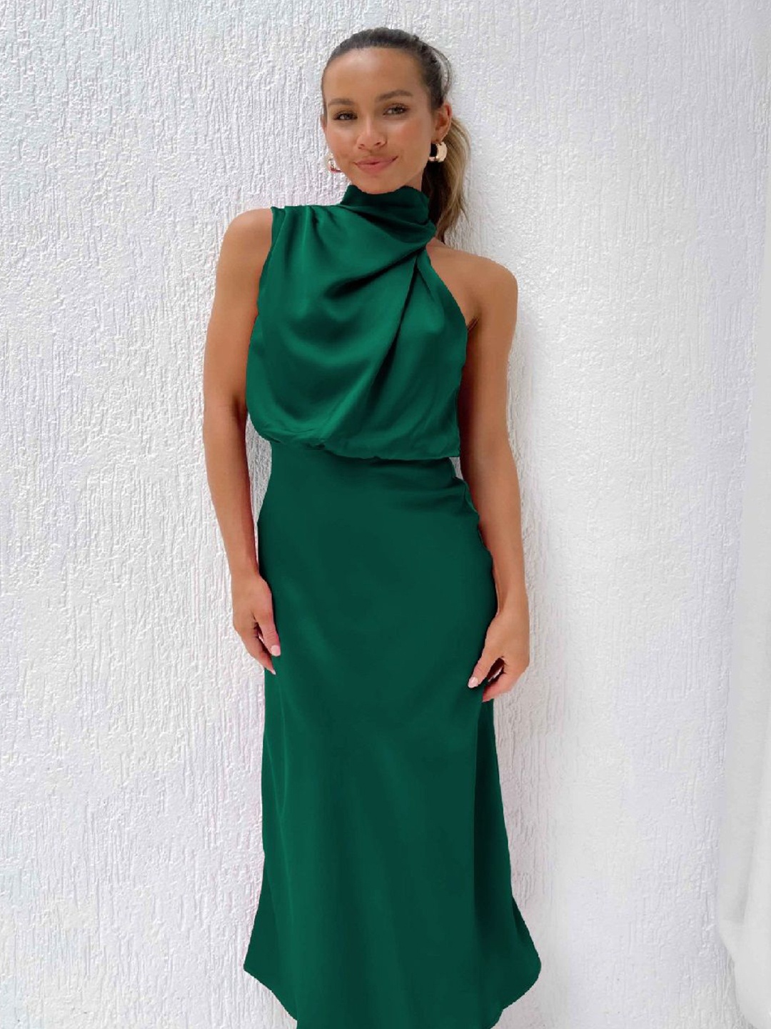 

StyleCast Cowl Neck Georgette Maxi Dress, Blue