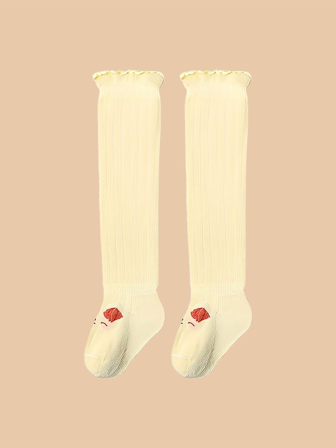 

SYGA Kids Patterned Above Knee-Length Socks, Yellow