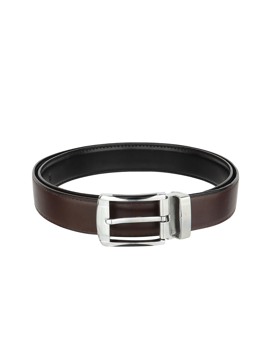 

WINSOME DEAL Men Tang Closure Solid Formal Belt, Brown