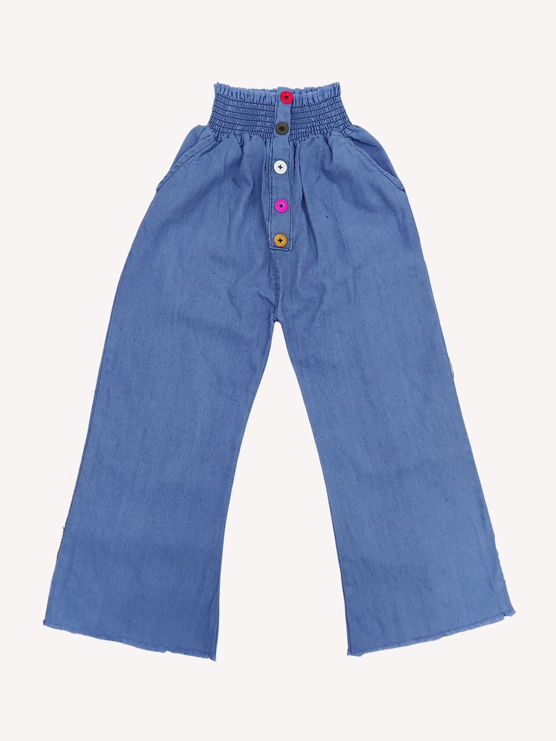 

BAESD Girls Cotton Wide Leg Jeans, Blue