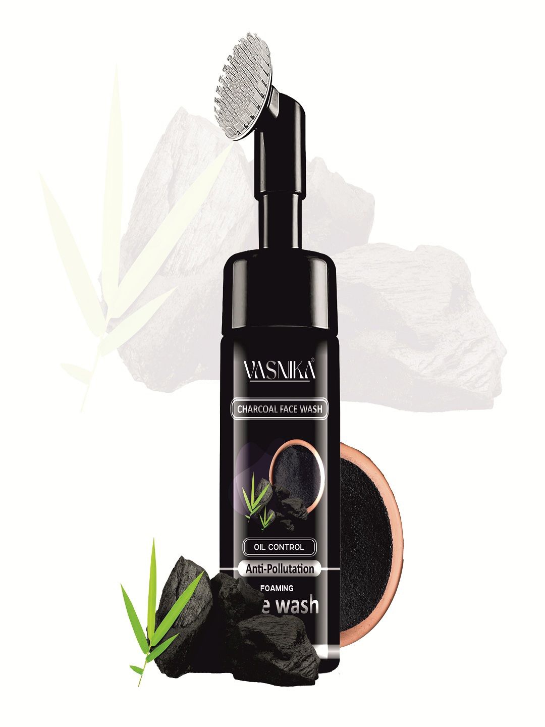 

VASNIKA Foaming Activated Charcoal Cleanser 150ML, Black