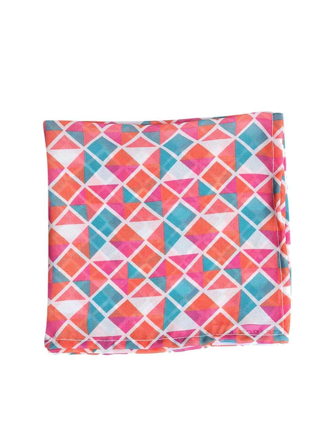 

MODARTA Checked Pocket Squares, White