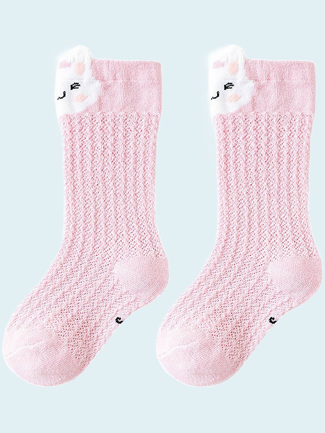 

SYGA Kids Patterned Above Knee-Length Anti-Mosquito Socks, Pink