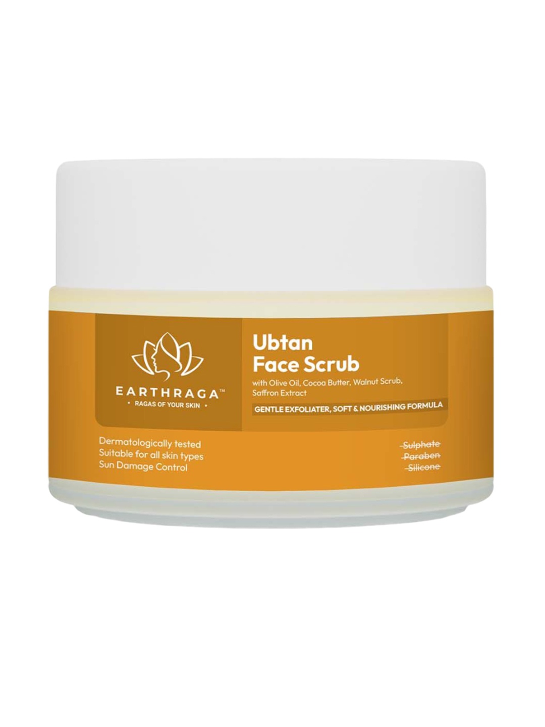 

Earthraga Ubtan+ Turmeric Face Scrub- 100ml, Yellow