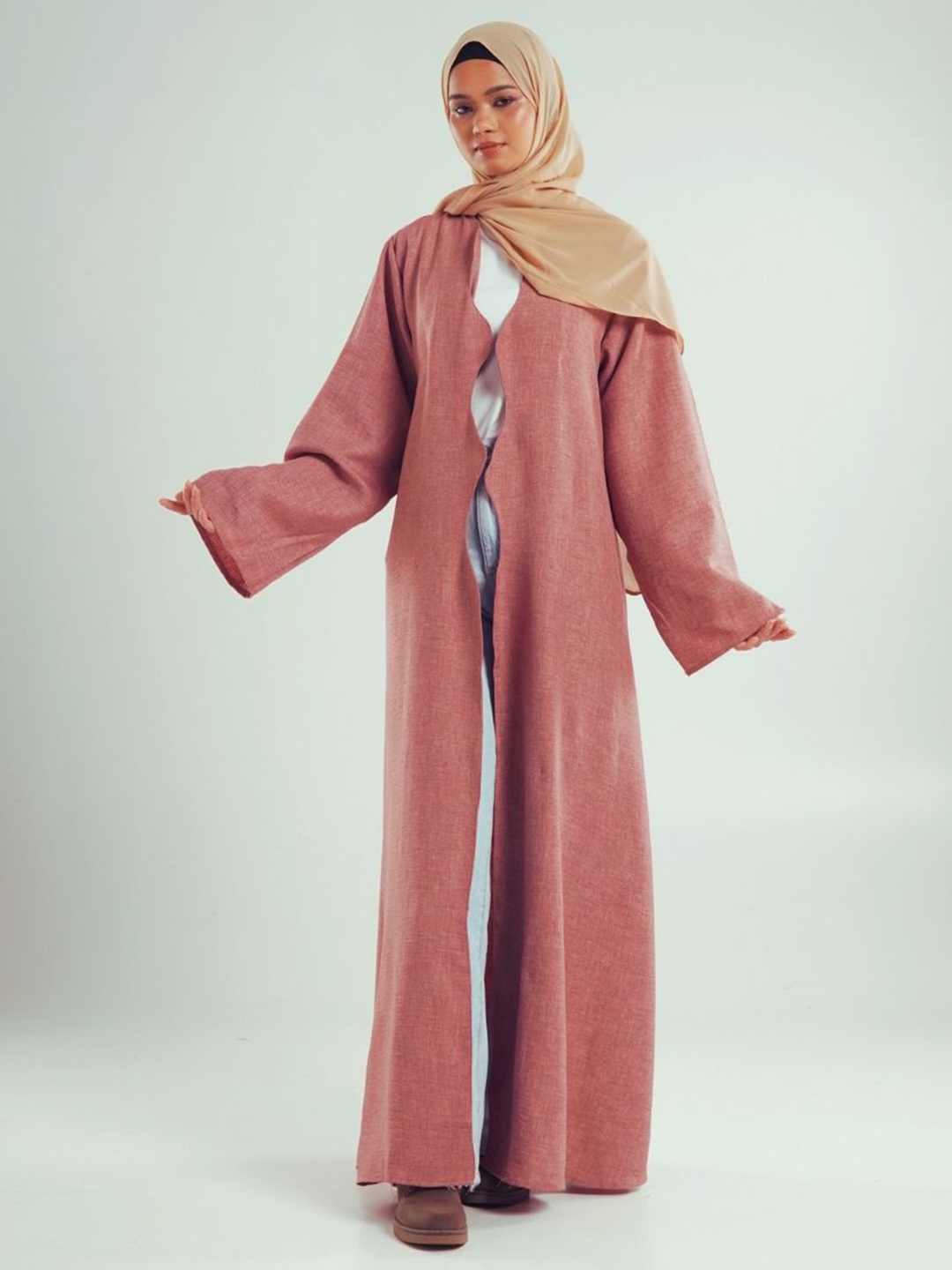 

Modest Essentials Long Sleeve Burqa, Pink