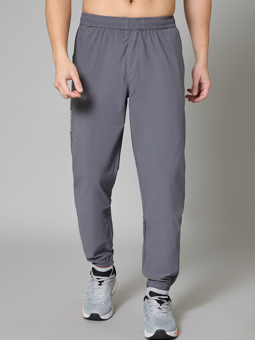 

TURNFIT Regular Fit Mid-Rise Joggers Track Pants, Grey