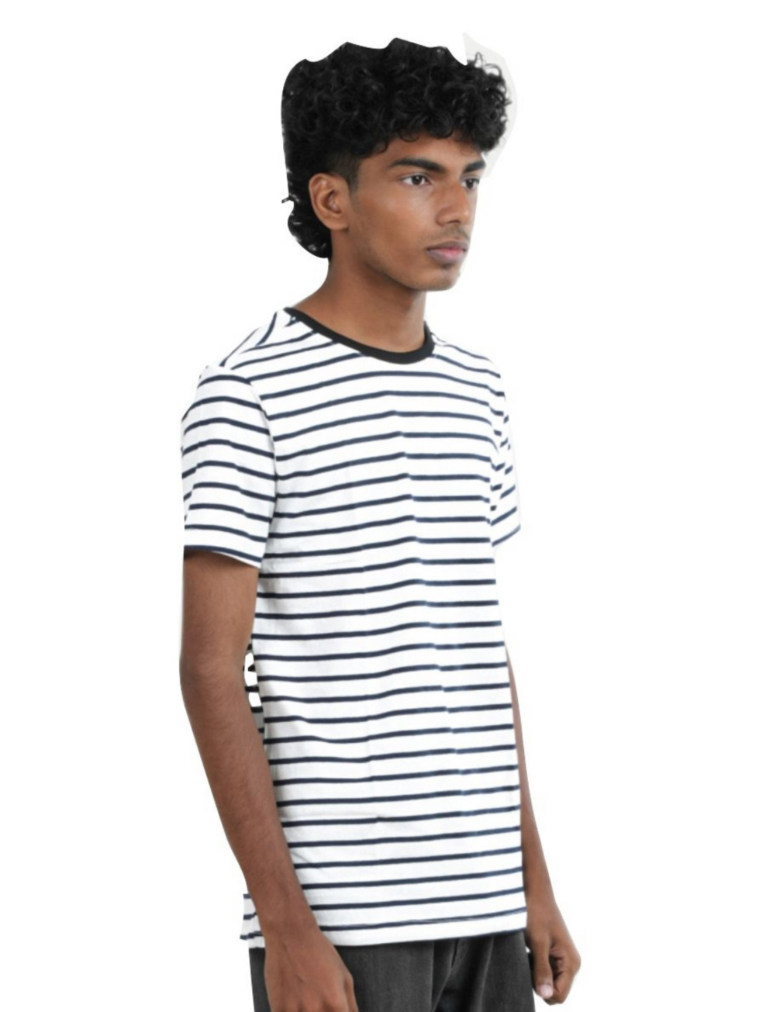 

BAESD Boys Striped Round Neck Cotton T-shirt, Blue