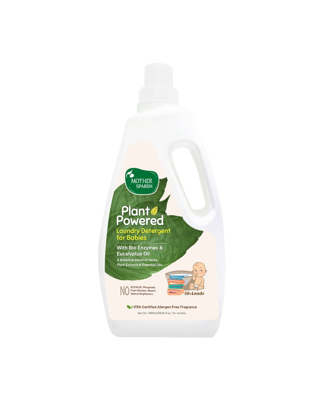 

Mother Sparsh Plant Powered Laundry Detergent-1l, Transparent