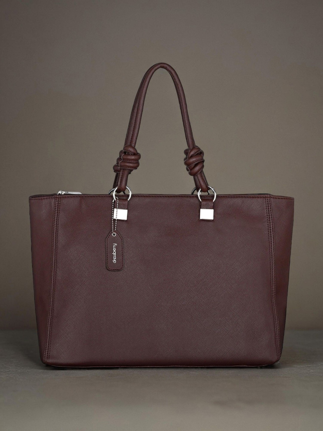 

DressBerry PU Structured Shoulder Bag, Brown