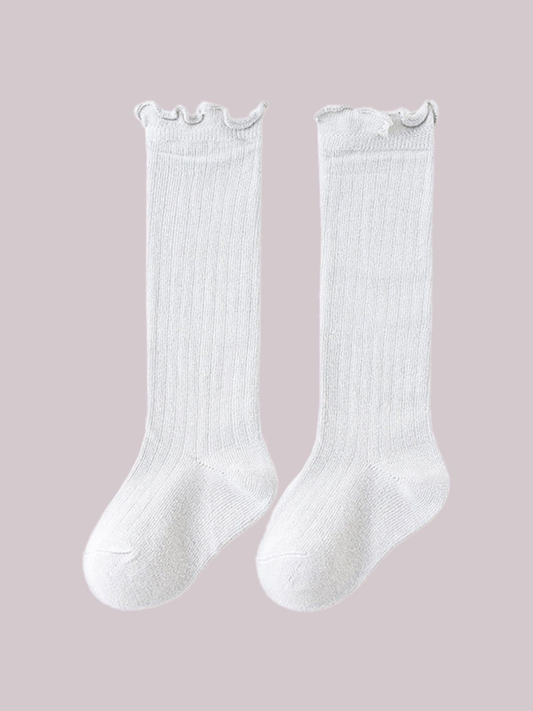 

SYGA Kids Above Knee-Length Cotton Socks, Grey