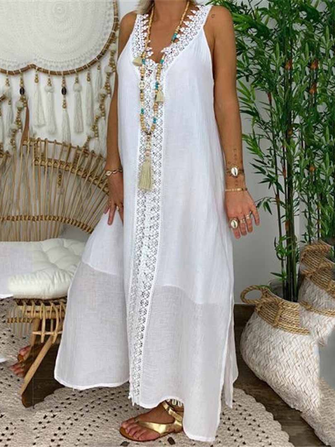 

StyleCast Sleeveless A-Line Maxi Dress, White