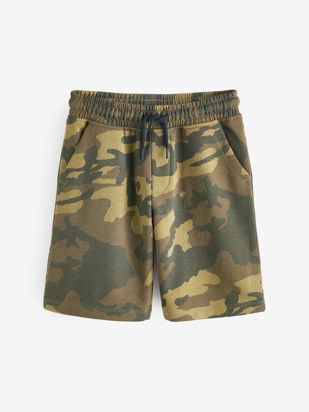 

NEXT Boys Basic Jersey Camouflage Printed Shorts, Olive