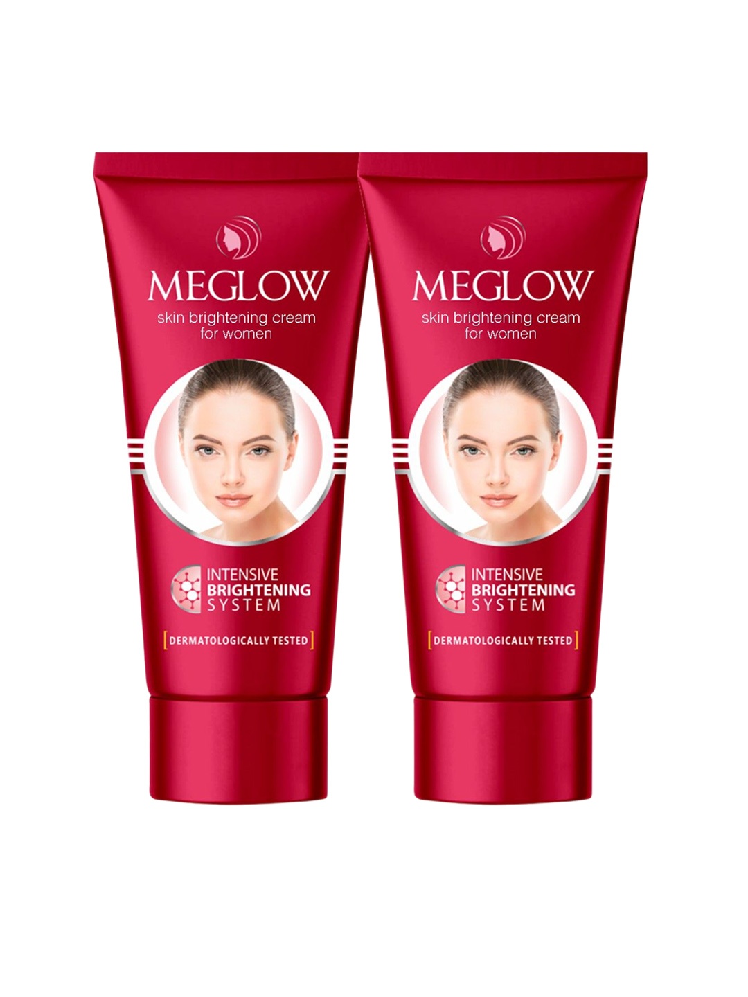 

MEGLOW Set Of 2 Women Skin Brightening Fairness Cream With Vitamin E- 50g Each, Maroon