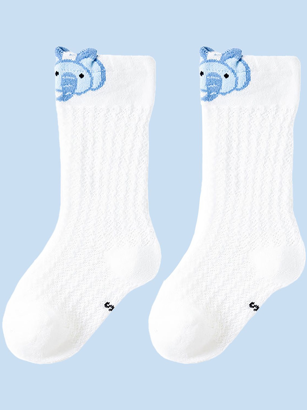 

SYGA Kids Patterned Above Over-The-Knee-Length Socks, White