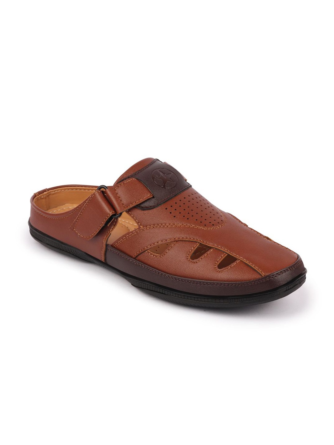 

FAUSTO Men PU Fisherman Sandals, Tan