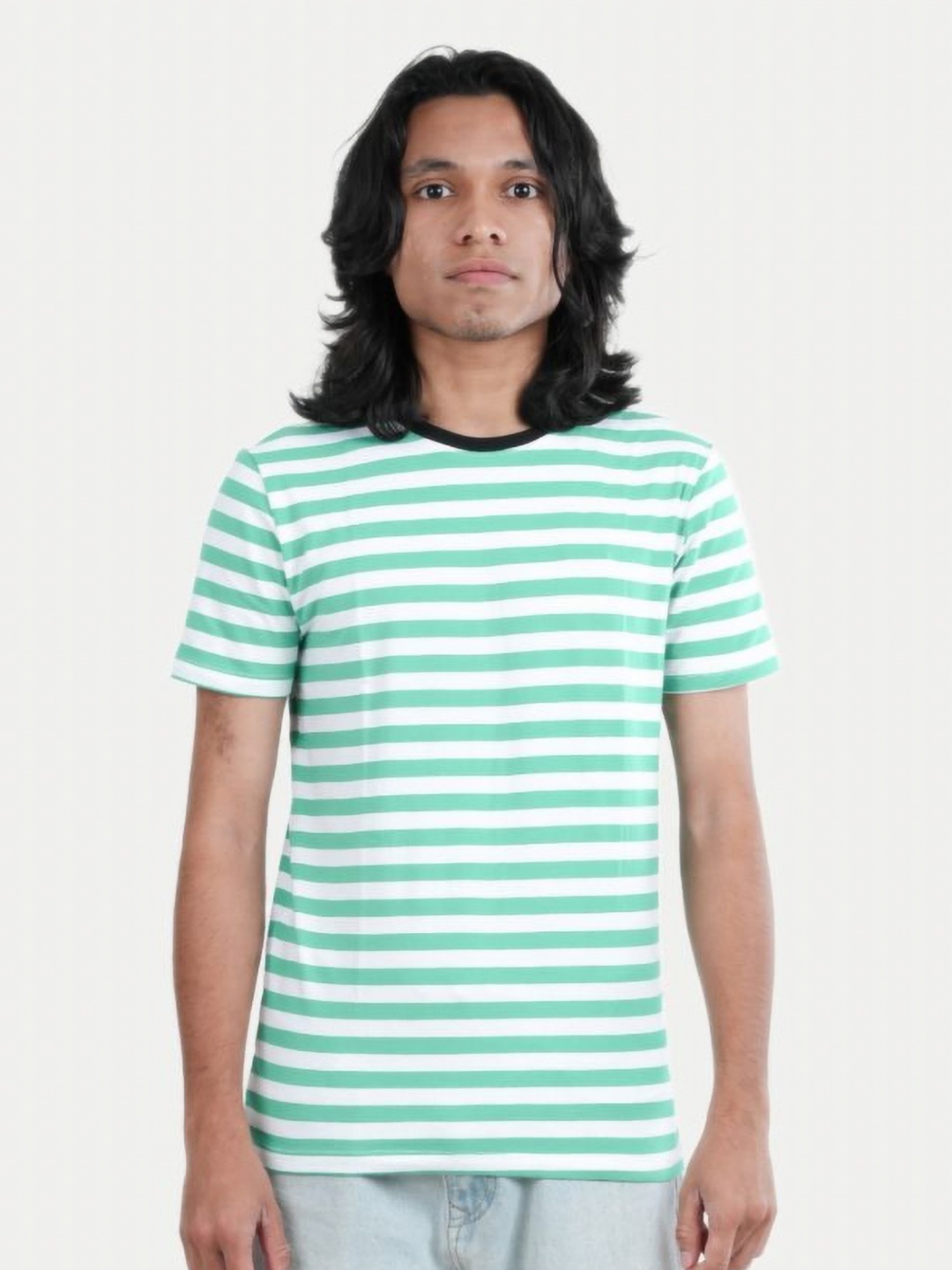 

BAESD Boys Striped Hooded Pockets T-shirt, Green
