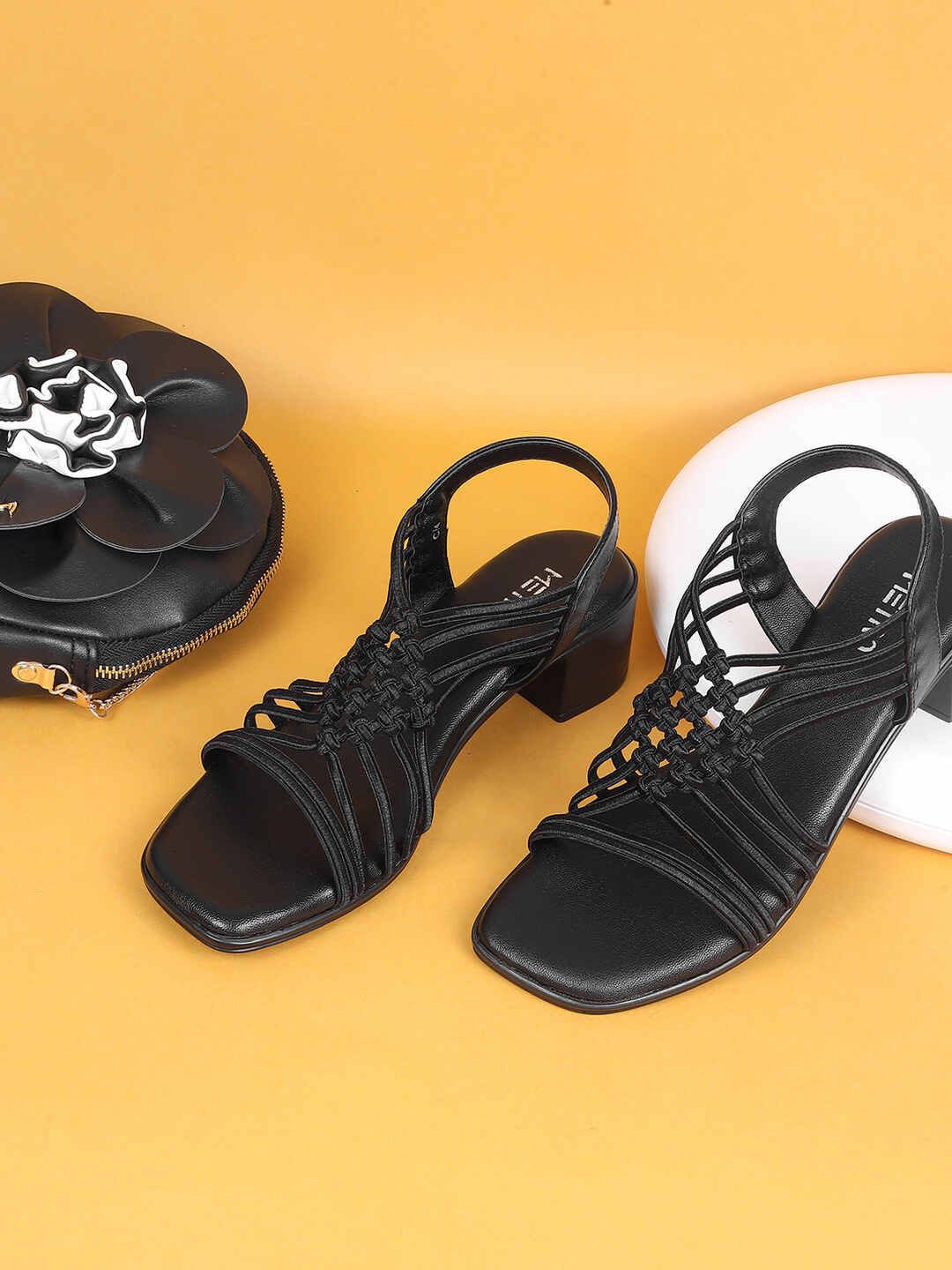 

Metro Women Block Heels Sandals, Black