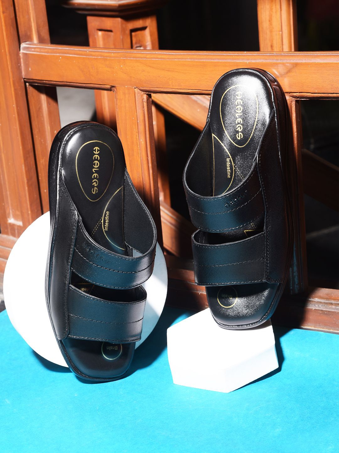 

Liberty Men Comfort Slip On Sandal, Black
