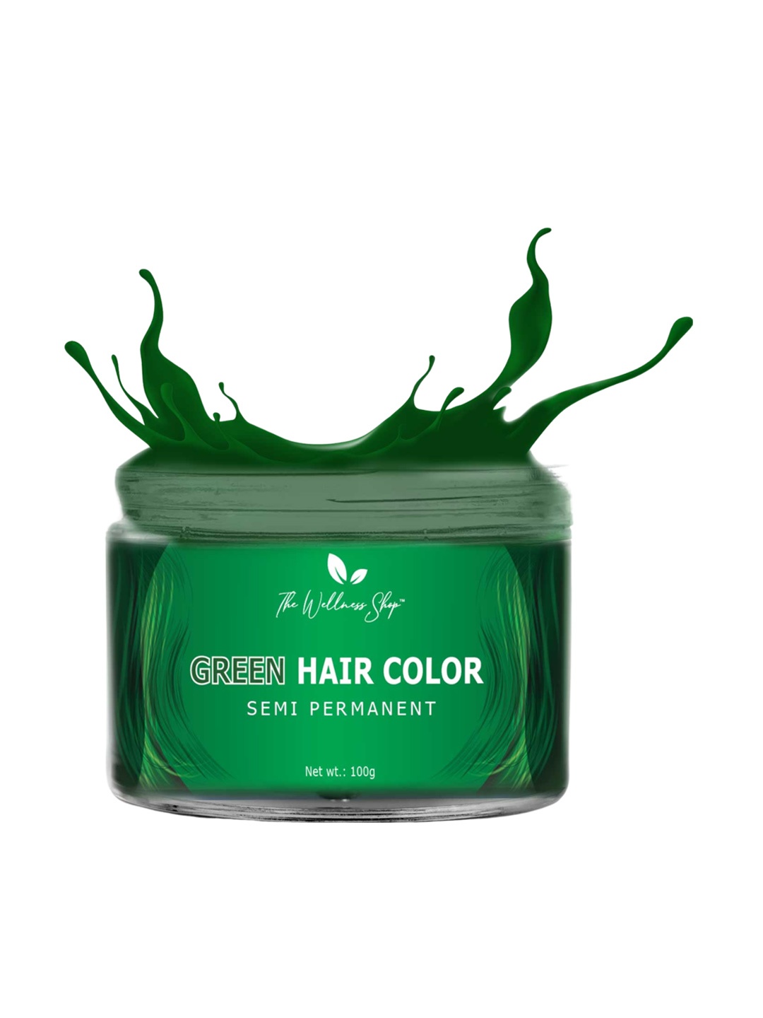 

The Wellness Shop Semi Permanent Hair Color with Herbal Extract 100g - Pop Green