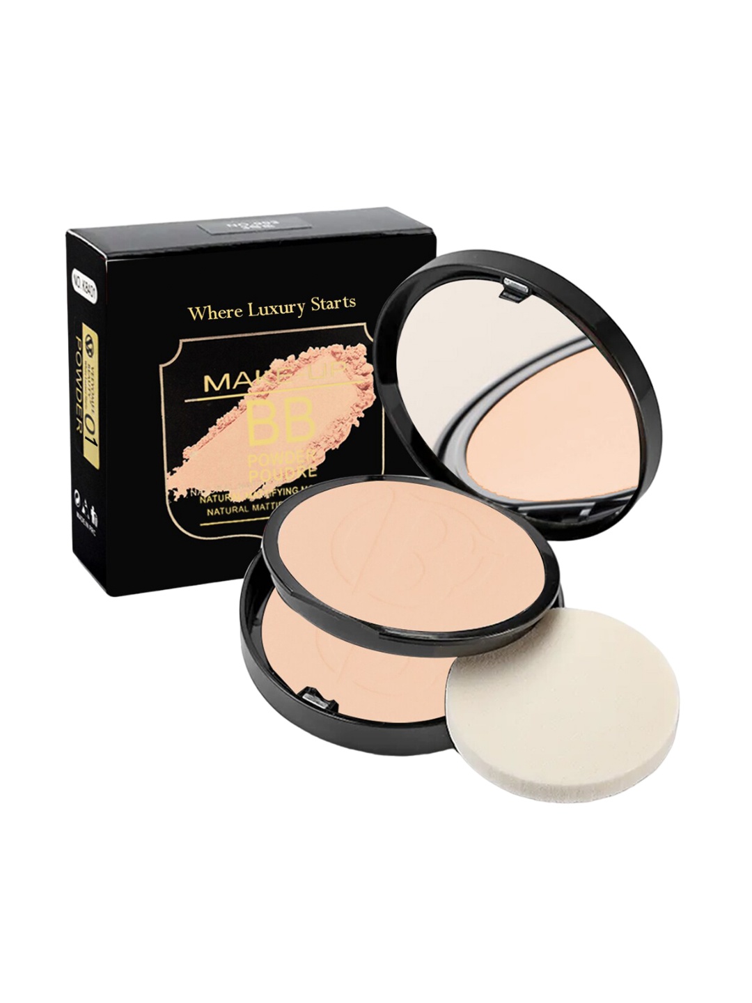 

Adbeni Make-Up BB Matte Compact Powder - 20g - Shade 01, Beige