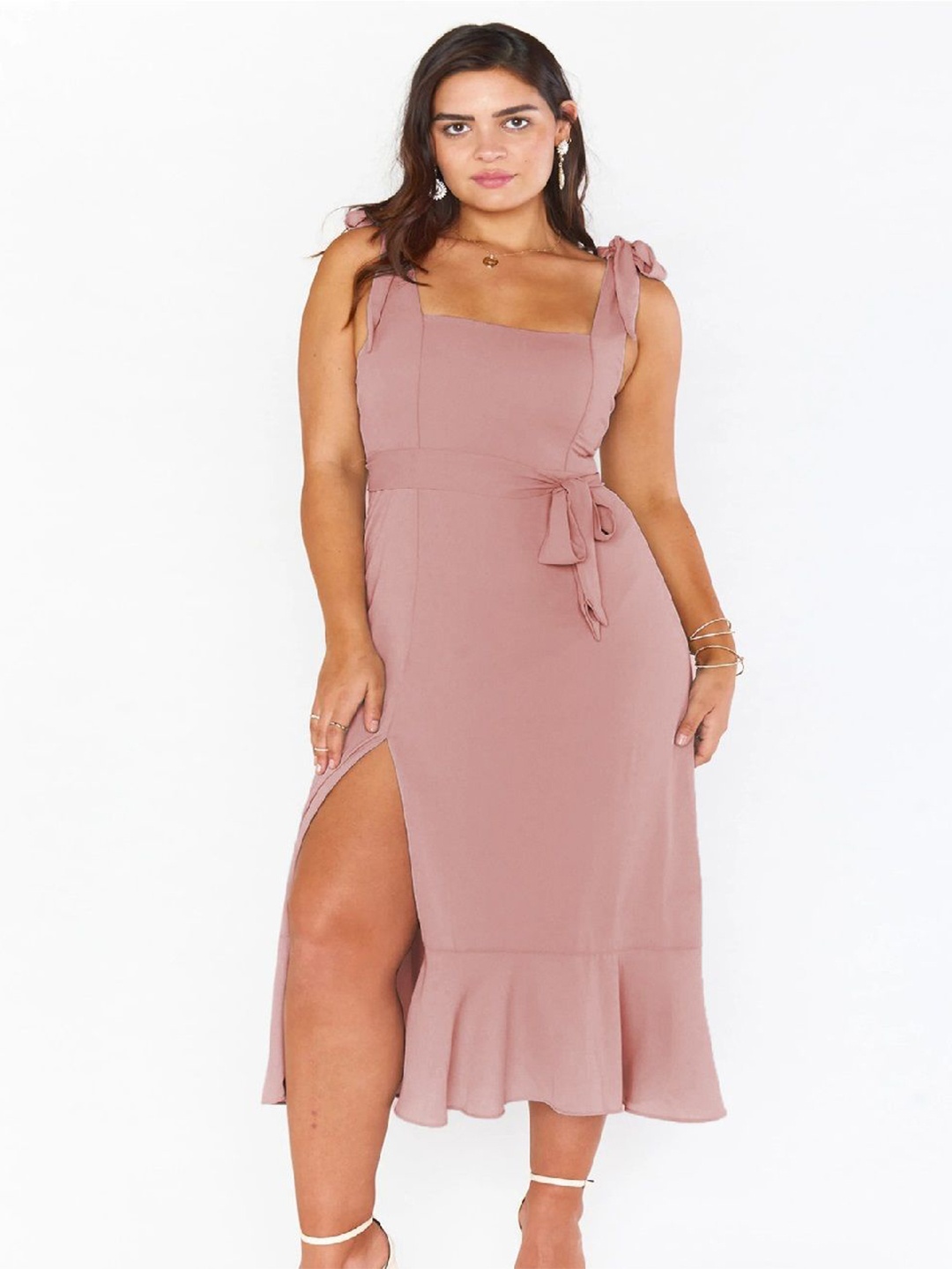 

StyleCast Sleeveless A-Line Midi Dress, Pink