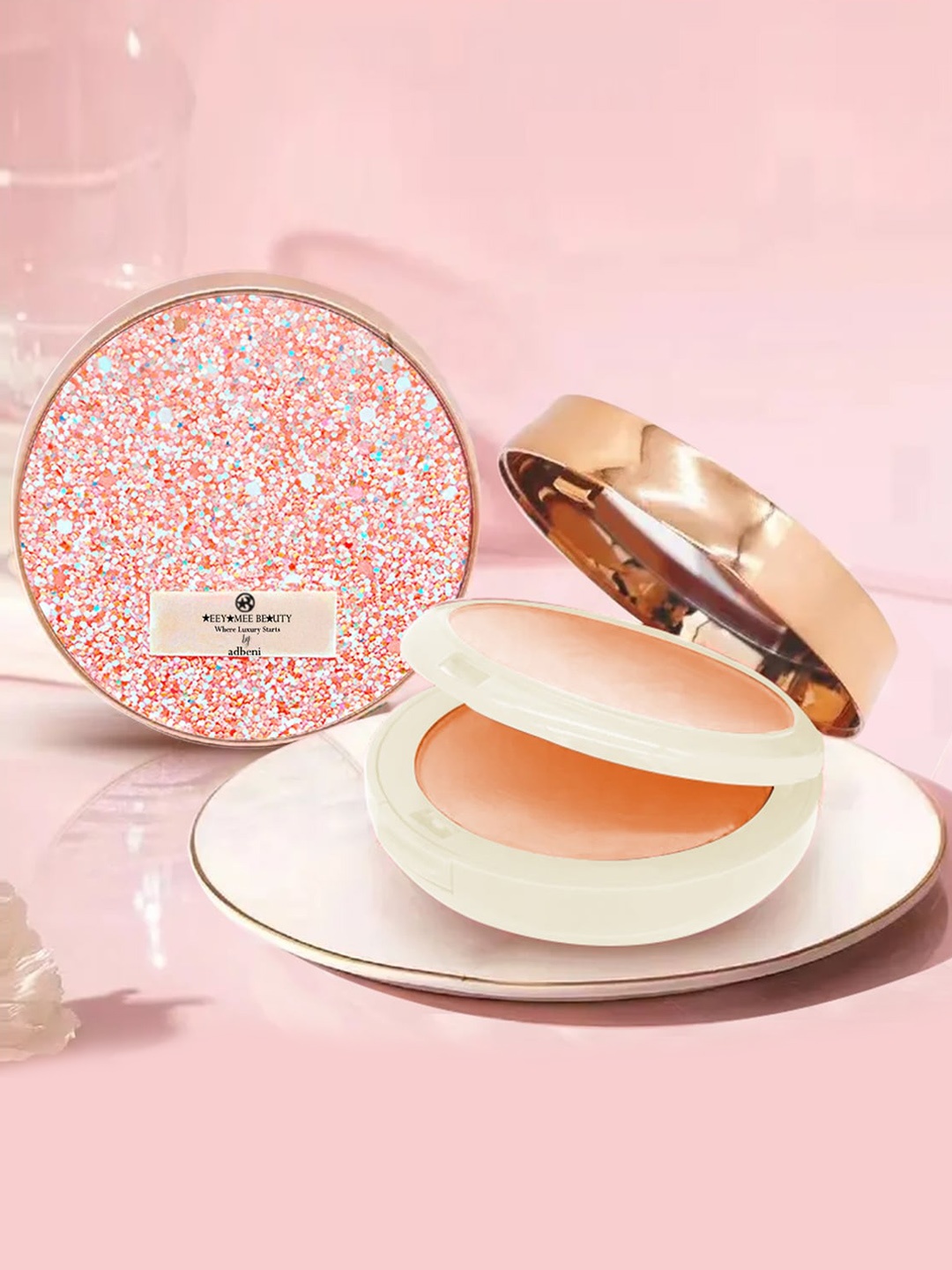 

Adbeni Ultra Thin Feather-Light & Radiance-Boosting Double Compact Powder - Shade 02, Beige