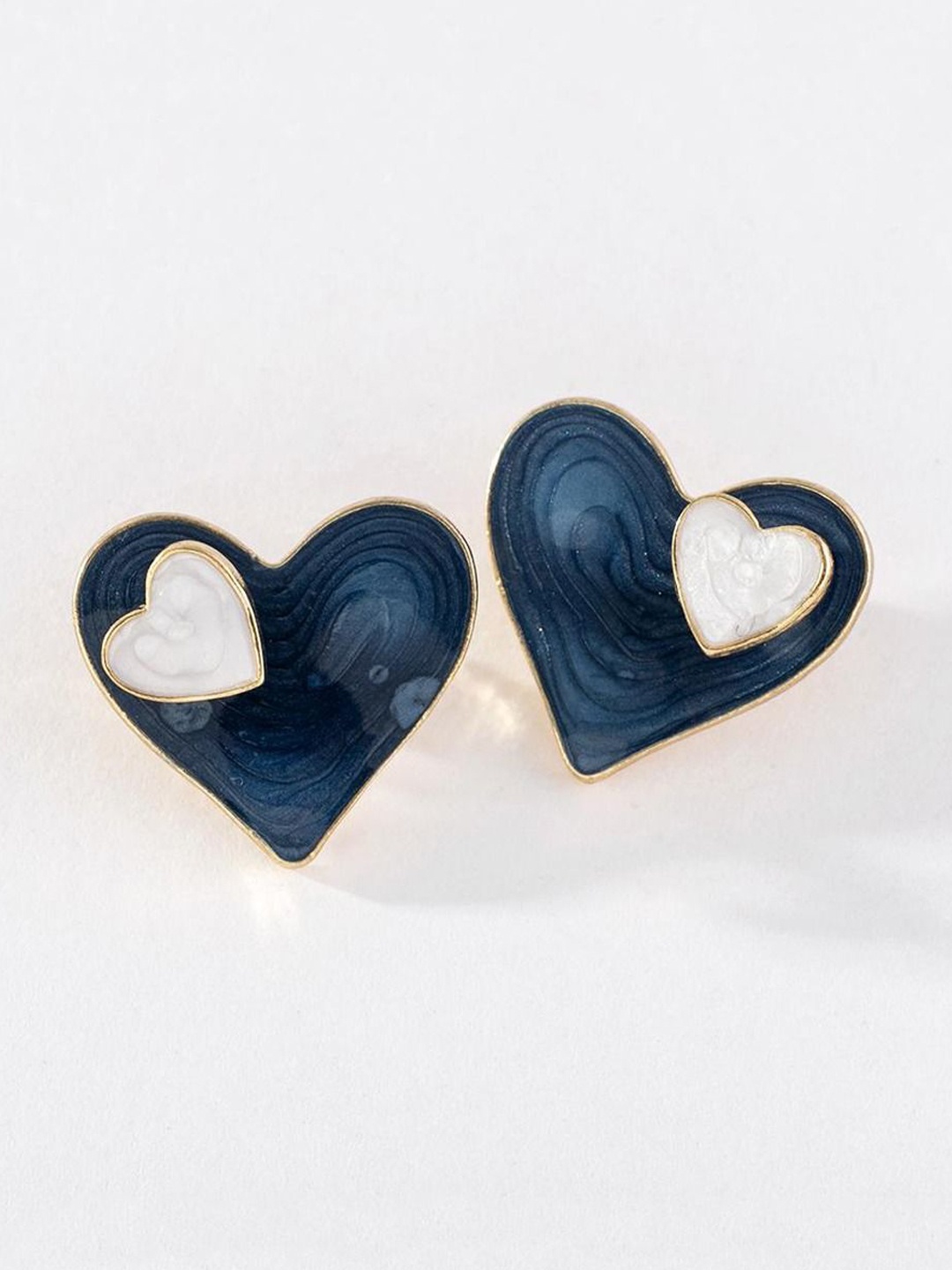 

Krelin Stainless Steel Heart Shaped Studs, Gold