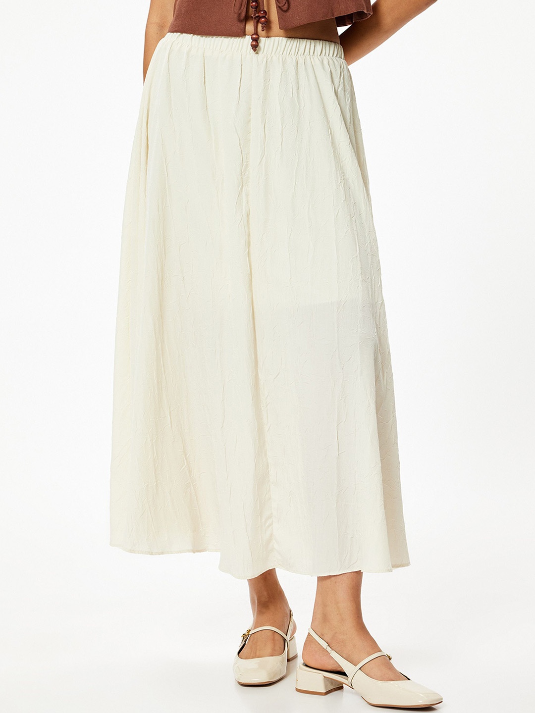 

Koton Flared Midi Skirt, Beige