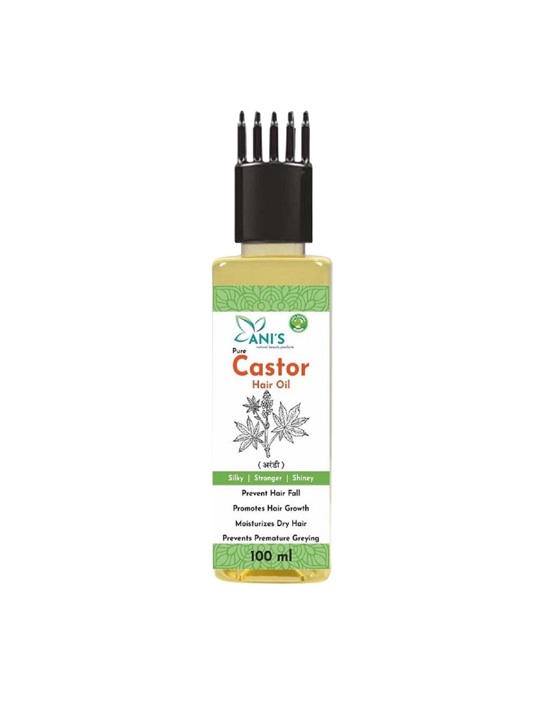 

ANI'S Pure Natural Castor Hair Oil 100ml, Yellow