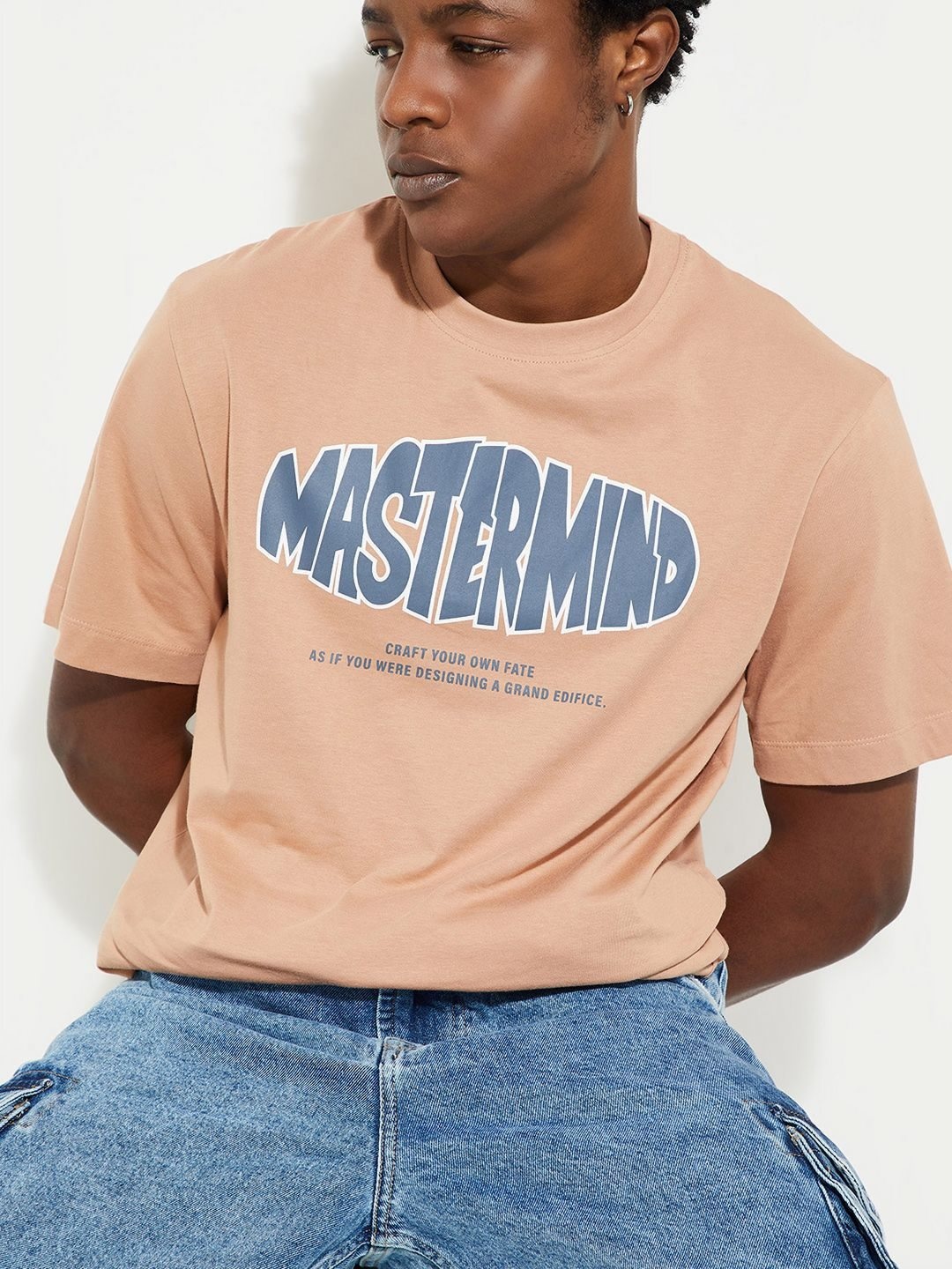 

max URB_N Men Regular Fit Graphic Printed T-shirt, Orange
