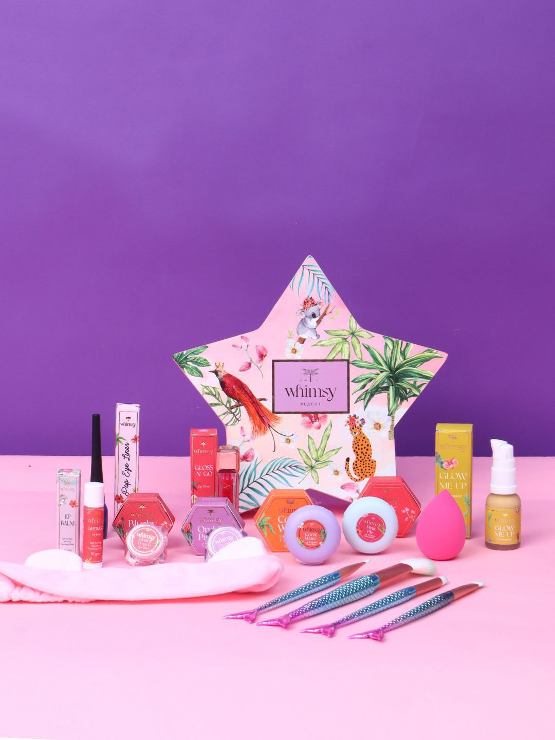 

Whimsy Beauty Set Of 12 Eye Glitter, Lip Balm, Concealer, Eyeliner, Lip Gloss & Brushes, Multi