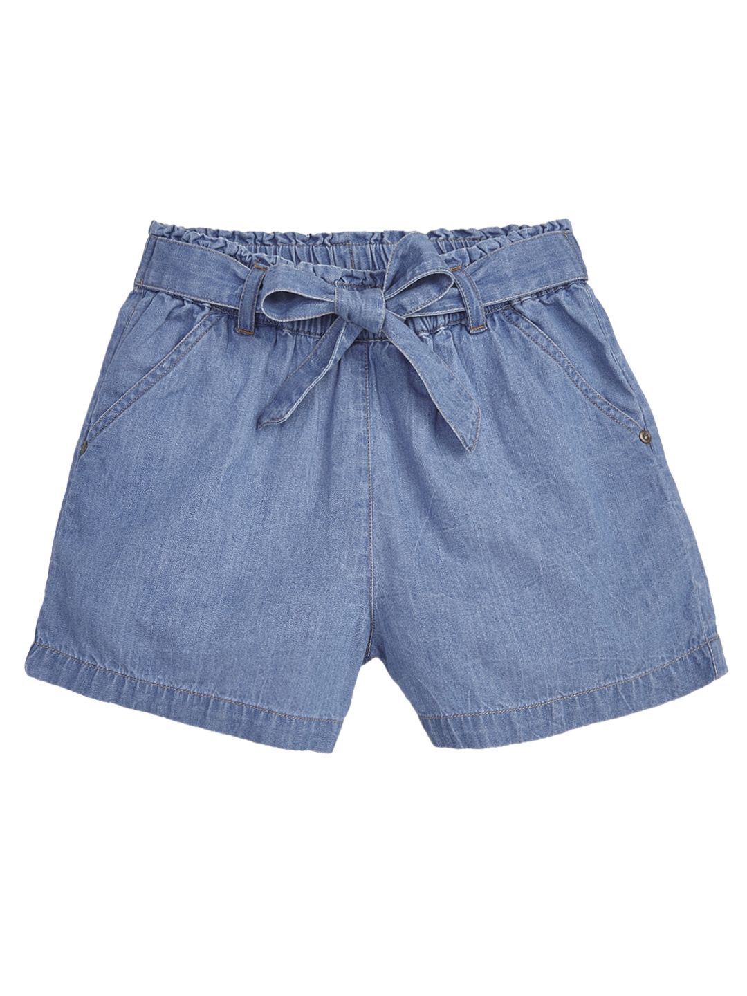 

Cub McPaws Girls Mid-Rise Denim Shorts, Blue