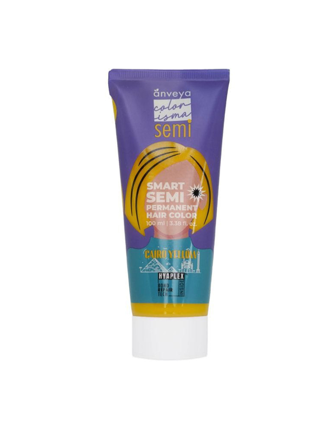 

anveya Colorisma Smart Semi Permanent Hair Color 100 ml - Cairo Yellow