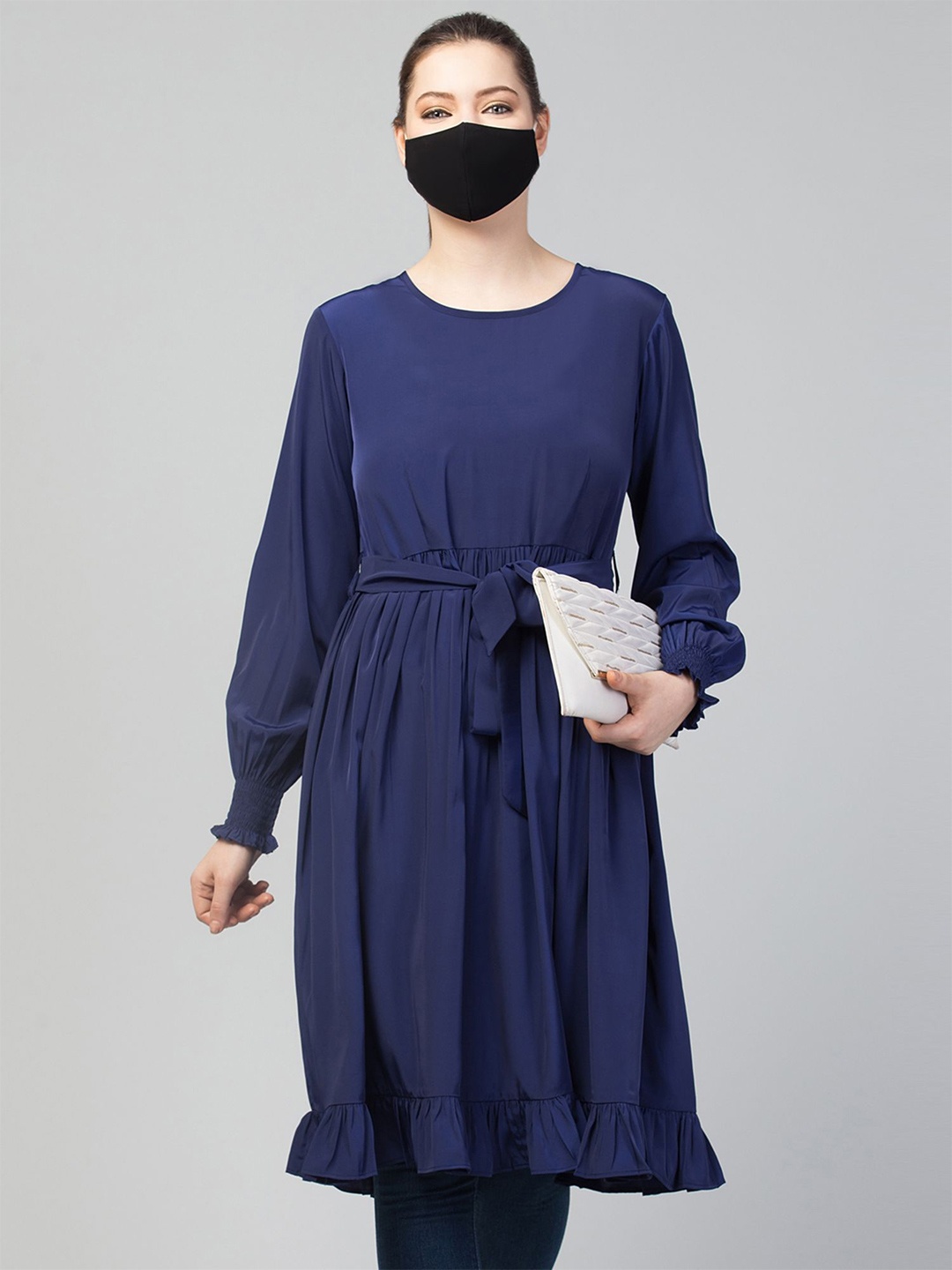 

MUSHKIYA Tunic, Navy blue