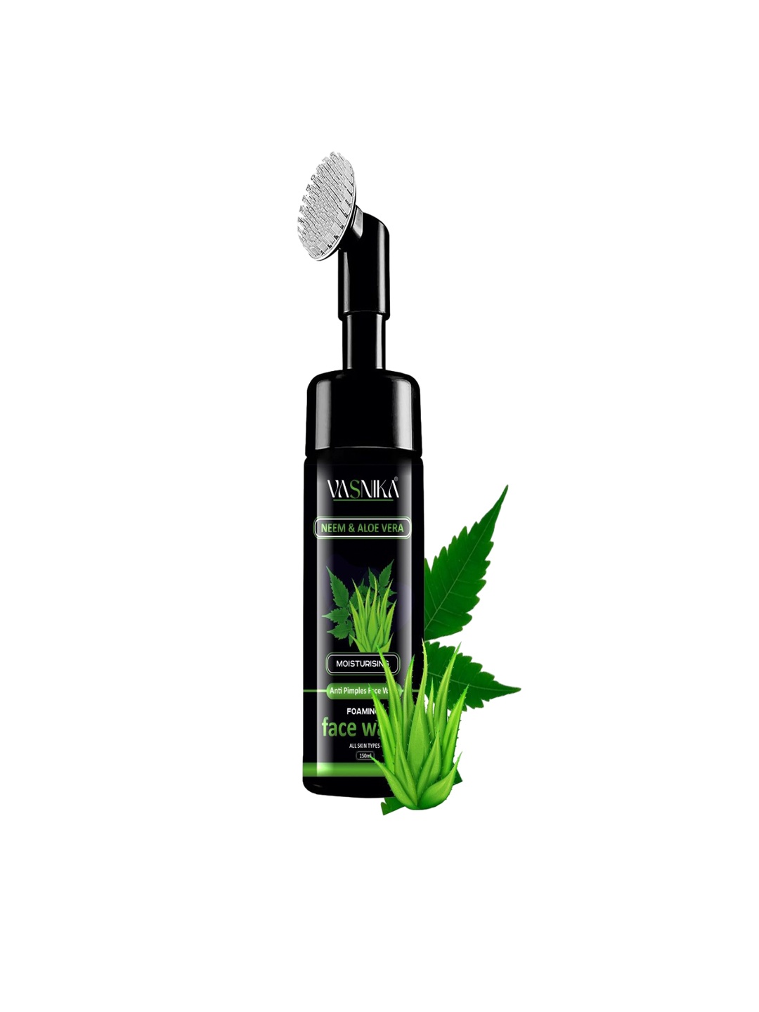 

VASNIKA Pimple-Free Refresh Aloe & Neem Face Wash 150ml, Green