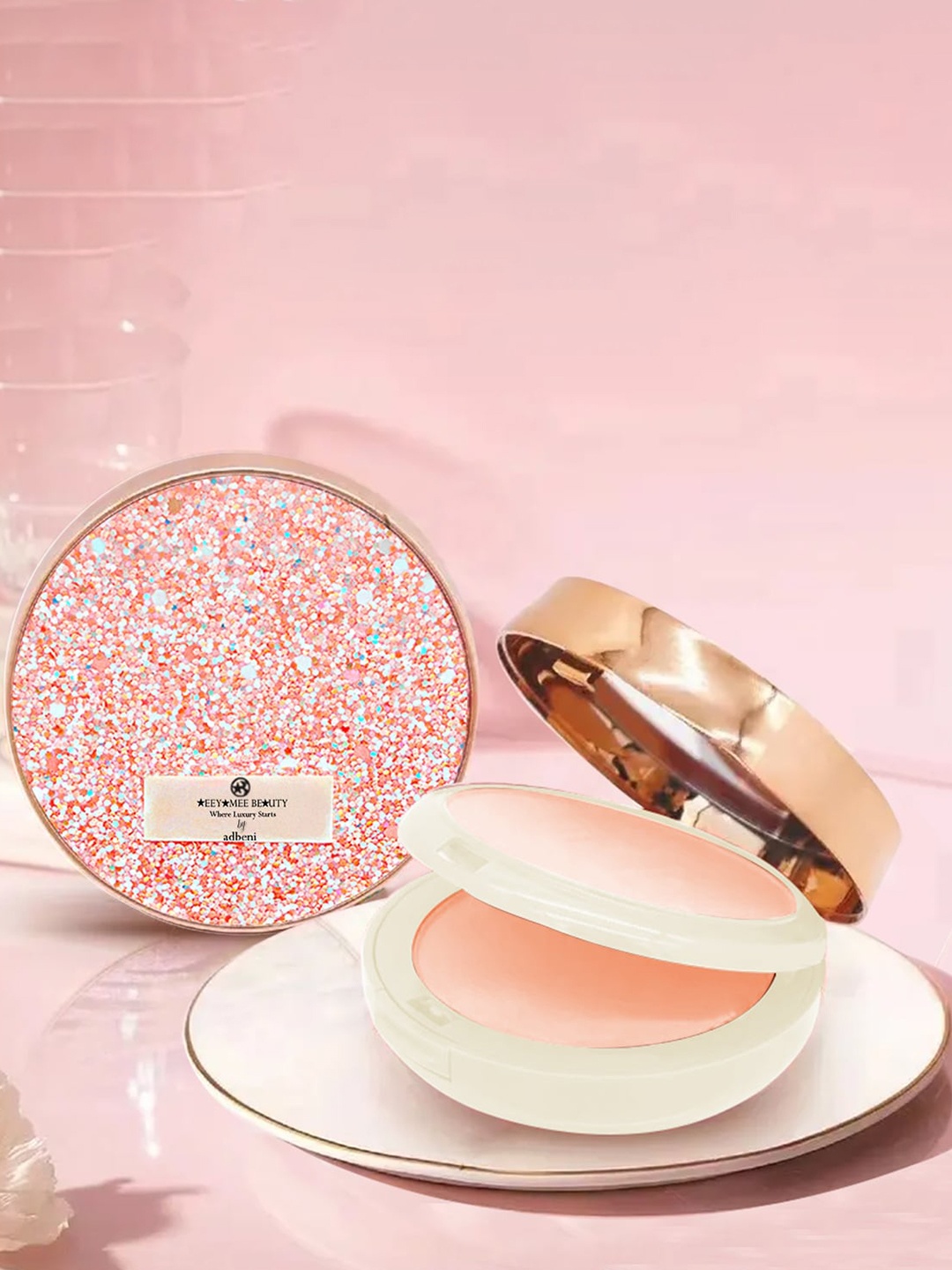 

Adbeni Ultra Thin Feather-Light & Radiance-Boosting Double Compact Powder - Shade 01, Beige