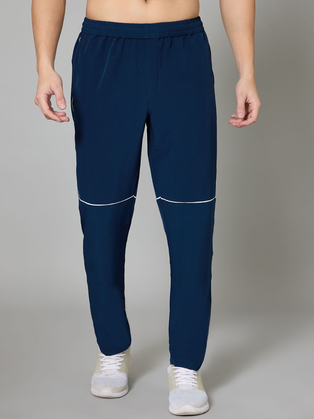 

TURNFIT Men Mid-Rise Track Pants, Blue