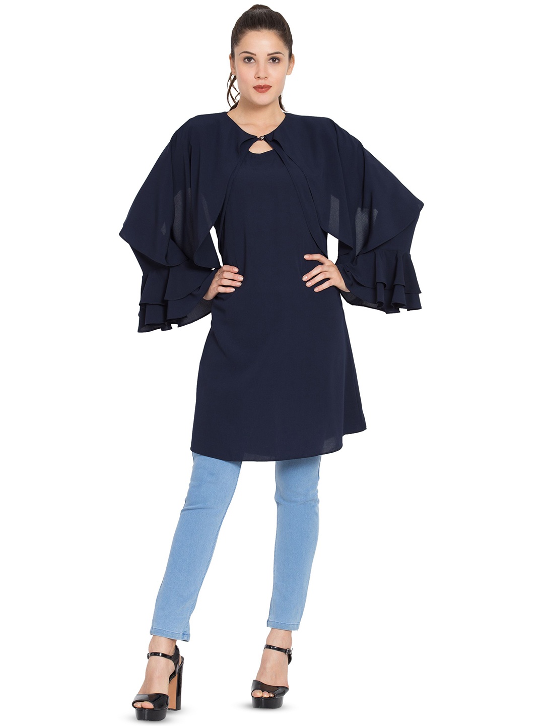 

MUSHKIYA Tunic, Navy blue