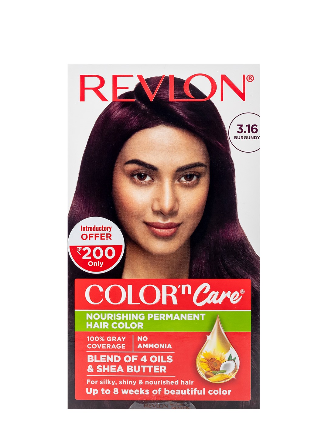 

Revlon Color n Care Nourishing Permanent Hair Colour with Shea Butter - Burgundy 3.16