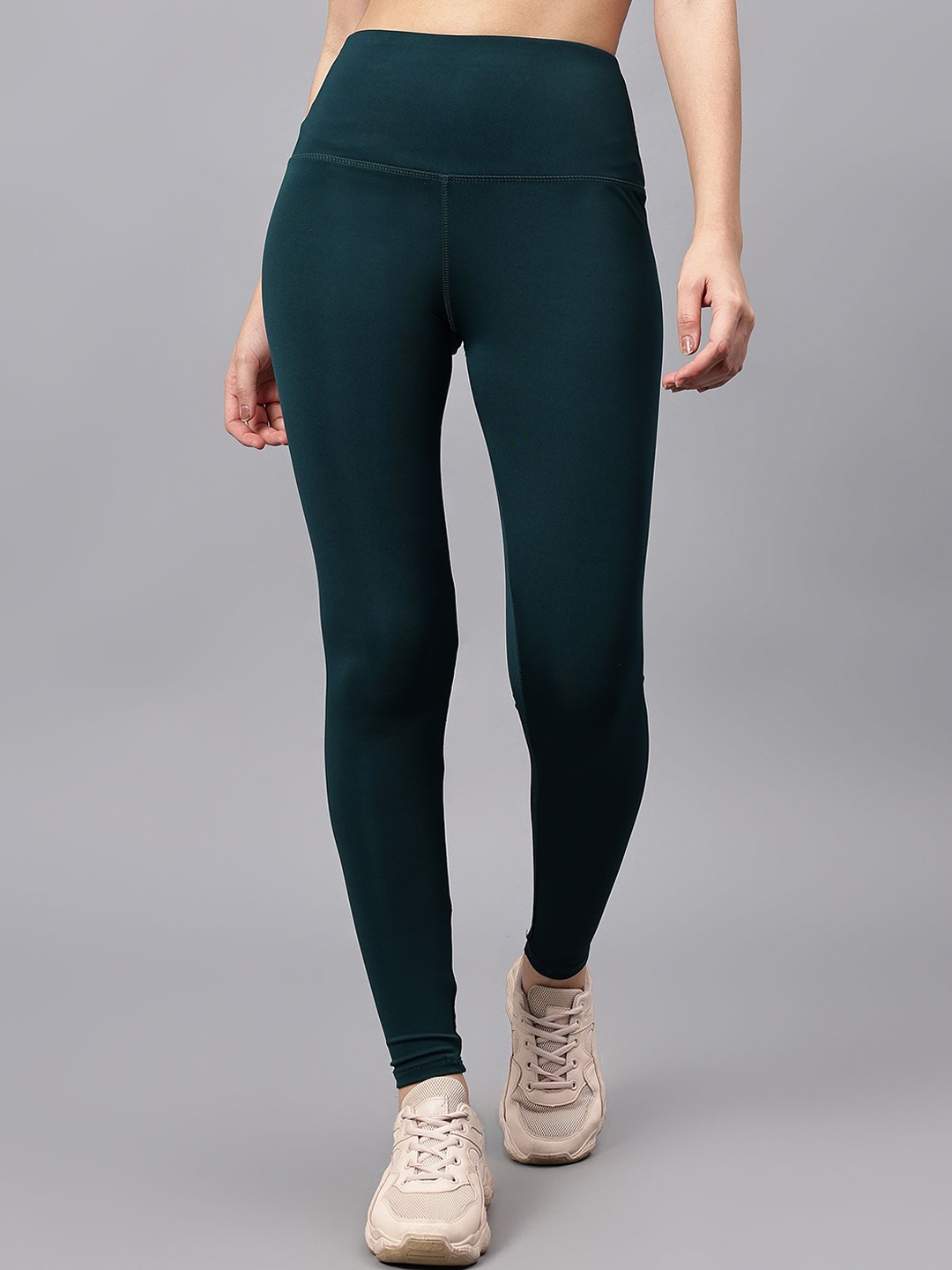 

COSVOS Absolute Fit Ankle-Length Gym Tights, Green